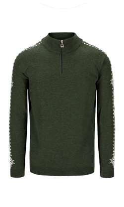 Dale of Norway Geilo Masc Sweater  - Dark Green/Off White
